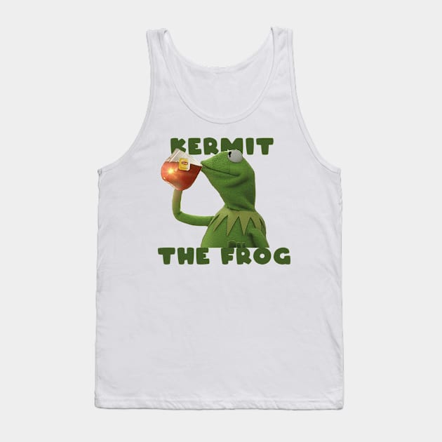 Kermit the Frog Tank Top by lazymost